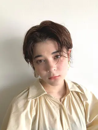 ショート 🌿似合わせ透明感 カラー松本朋幸🌿のヘアスタイル