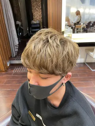 パーマ メンズ 髪質改善専門サロン/ 透明感カラー齊藤謙介のヘアスタイル