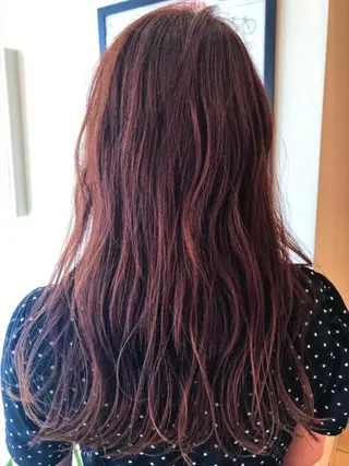 ロング 斎藤 彩香のヘアスタイル