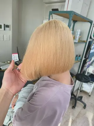 ミディアム カラー 🦄ハイトーンカラー 🦄まるおしょうのヘアスタイル