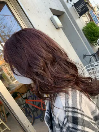 ロング カラー 通い続けられるサロン ママ美容師　明日香のヘアスタイル