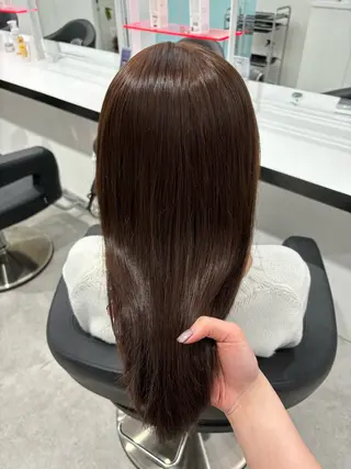 ロング カラー 中韓レイヤー/ ブラウン🤎はやとのヘアスタイル