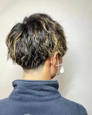 ショート パーマ メンズ エクファ📍 マスダのヘアスタイル