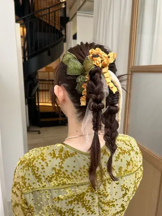 ロング カラー ヘアアレンジ yuka .のヘアスタイル