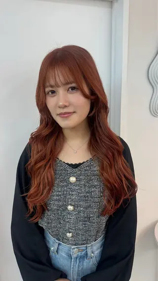 カラー yuzu /韓国ヘア / 透明感カラー🎀のヘアスタイル