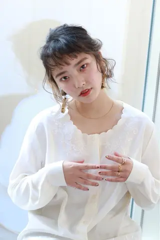 ショート ヘアアレンジ 💙美髪救世主💙 関華蓮のヘアスタイル