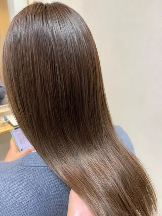 セミロング カラー 池田 雄太 ✨美髪縮毛矯正✨のヘアスタイル