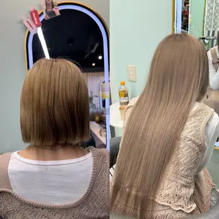 カラー ロング Reflet 新宿/プルエクステのヘアスタイル