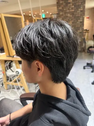 ショート パーマ メンズ メンズパーマ職人馬場 和哉のヘアスタイル