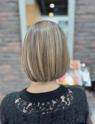 ショート カラー 五反田　美容院☆張 明星☆韓国ヘアのヘアスタイル