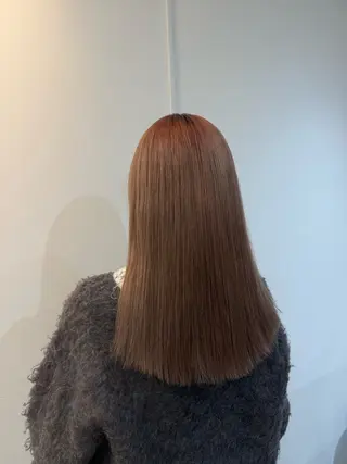 ミディアム 透明感カラー🫧 🍒久留米美容室のヘアスタイル