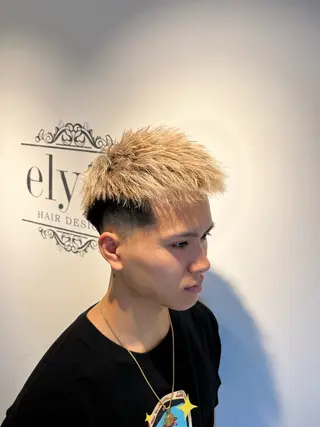 ショート カラー パーマ メンズ 💈men's💈 satoru中目黒のヘアスタイル