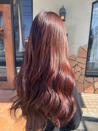 ロング hair make echo滿木あい花のヘアスタイル
