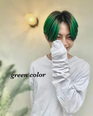 ショート カラー ヘアアレンジ メンズ 高橋胡桃🪽 ディレクターのヘアスタイル