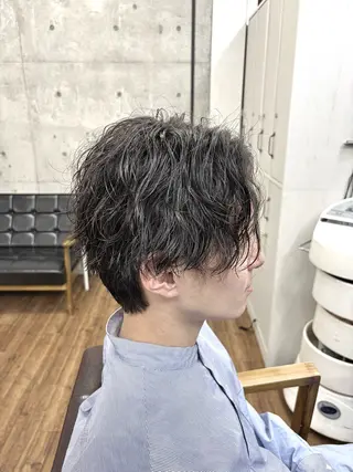 ショート パーマ メンズ 【メンズ特化】 横浜美容師kuのヘアスタイル