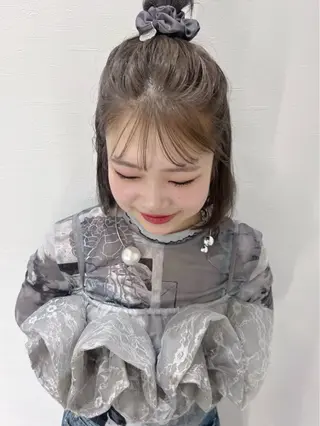 ミディアム 顔まわり🎀レイヤー 心斎橋【あやか】🎀のヘアスタイル