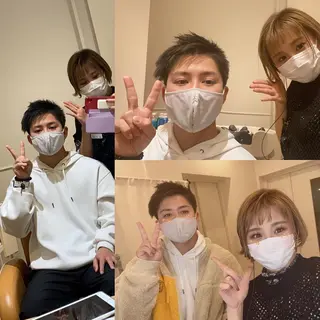 ショート カラー メンズ キッズ ✂︎ショート、ボブ、 レイヤー🩵YUMIのヘアスタイル
