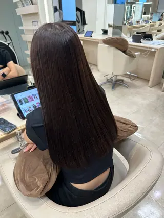 ロング カラー 艶髪 黄金比みくのヘアスタイル