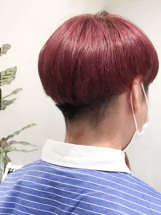 カラー メンズ 艶透明感カラー/ ルーズパーマ/田中のヘアスタイル