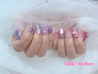 ミディアム りぼん Re:Bonrのネイルデザイン