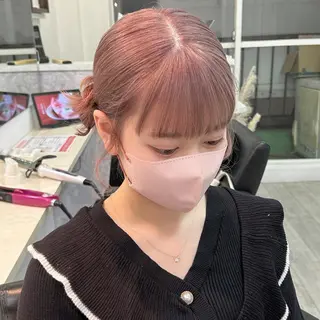 セミロング カラー ヘアアレンジ 代表🎀 ふわモテ愛 され髪🩷yumiのヘアスタイル