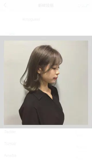 ミディアム カラー ヘアアレンジ 当日予約大歓迎💗 依田瑞希のヘアスタイル