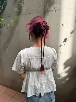 ロング ヘアアレンジ 🎗️【ヘアセット 美眉】吉川玲🎗️のヘアスタイル