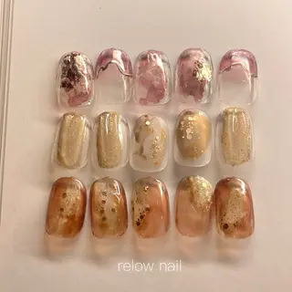 ネイル 大人ワンホン キラキラ/Ayanoのネイルデザイン