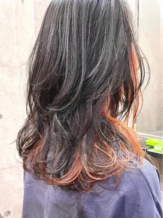 ミディアム カラー ウルフ美容師🏆 MIZUKIのヘアスタイル