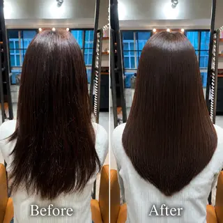 ロング 髪質改善/縮毛矯正 レイヤー/ユウタ👑のヘアスタイル