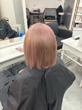 ショート 韓国ヘア×ハイトーン AYA💫のヘアスタイル