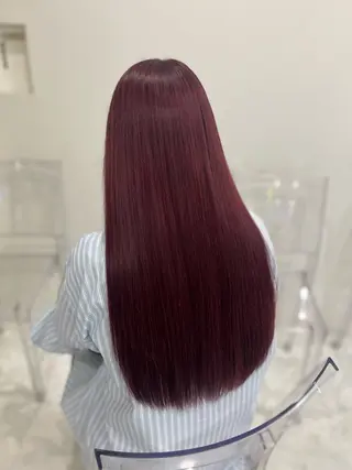 ロング カラー ガーリー♡女の子っぽ ヘア♡ピンクカラー♡のヘアスタイル