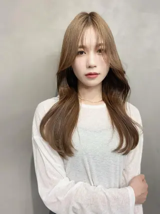 ロング 岐阜1番韓国ヘア/ 星羅/23°のヘアスタイル