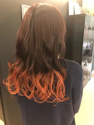 ロング レイヤー/韓国風/ 縮毛矯正/沖谷航のヘアスタイル