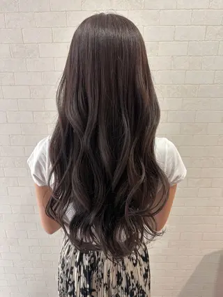 ロング カラー 大人レイヤー& 透明感カラー💄のヘアスタイル