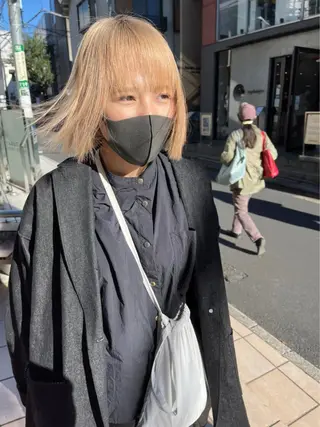 ショート カラー ARCANAブリーチ ダブルカラー🌟原宿のヘアスタイル