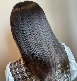 ロング カラー 髪質改善 菊池紳吾のヘアスタイル