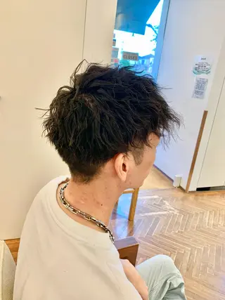 ショート パーマ 秋山知穂🧸縮毛矯正 ショート新越谷南越谷のヘアスタイル