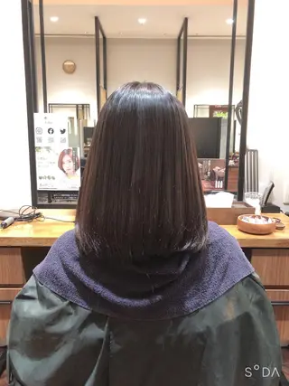 ショート 髙田 千華 髪質改善ストレートのヘアスタイル