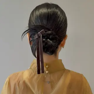 セミロング カラー ヘアアレンジ noa/ 渋谷のヘアスタイル