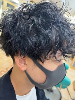 パーマ メンズ ✨ショート/ボブ 縮毛矯正✨アキラのヘアスタイル
