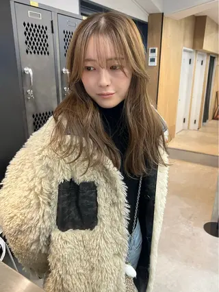 セミロング カラー 樫原裕二/レイヤー カット/透明感カラーのヘアスタイル