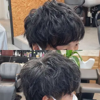 ショート メンズ かんばら りょーいのヘアスタイル