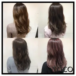 セミロング カラー 似合わせ/ブリーチ カラー.岡田友仁のヘアスタイル