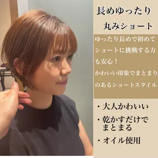 ショート くびれミディアム/似 合わせ/鎌倉/edAのヘアスタイル