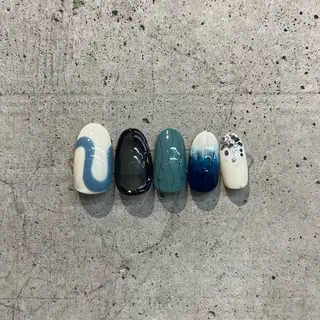 ネイル DISCO HAIR bello NAILのネイルデザイン