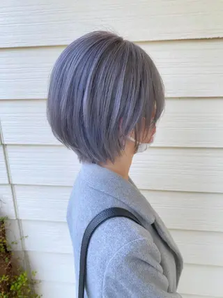 ショート ハイトーンカラー🌈 メンズパーマ鈴木康平のヘアスタイル