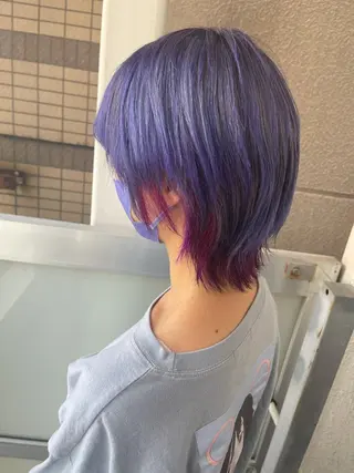 ショート カラー 岩谷/ブリーチ 🪽透明感カラーのヘアスタイル