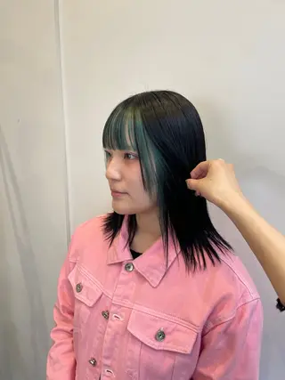 セミロング カラー ナチュラルカラー 児玉優香のヘアスタイル
