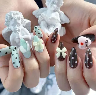 ネイル 個性派ネイル🌈 岐阜🐶みのりのネイルデザイン